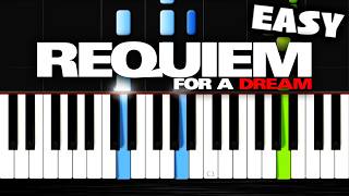Requiem for a Dream - EASY Piano Tutorial by PlutaX - Synthesia