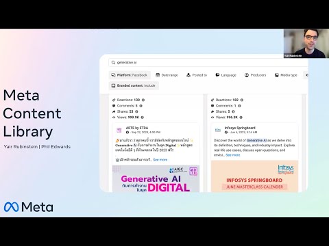 Webinar on Social Media as a Research Tool - Meta's Content Library (part 2)