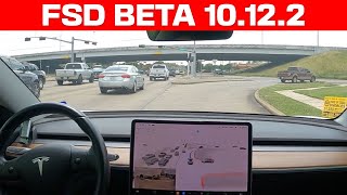 Tesla FSD Beta 10.12.2 City Street & Highway Drive