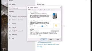 Turn On/Off Mouse Click Lock in Windows 10/8/7 [Tutorial]