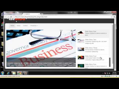 Learn how to build a Blog website using Twitter Bootstrap Part 4