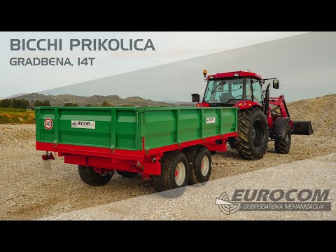 BICCHI pótkocsi – 14 tonna / tandem / konstrukció