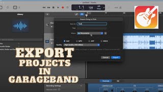 How to Share/Export GarageBand Projects