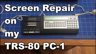 Replacing the Screen on my TRS-80 Pocket Computer - #SepTandy