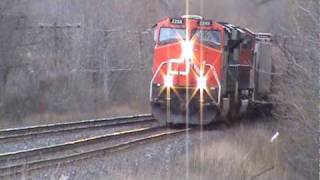 preview picture of video 'CN 874 at Blue Church Road'