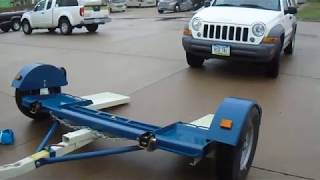 Connecting a Stehl Tow Dolly with Jeep Patriot to RV Motorhome