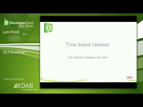 QtDD12 - Qt 5 Roadmap - Lars Knoll