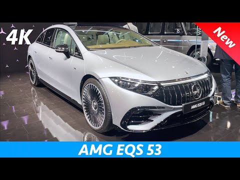 Mercedes AMG EQS 53 2022 - FIRST look | CRAZY LUXURY Aerodynamic design! 4K VISUAL REVIEW