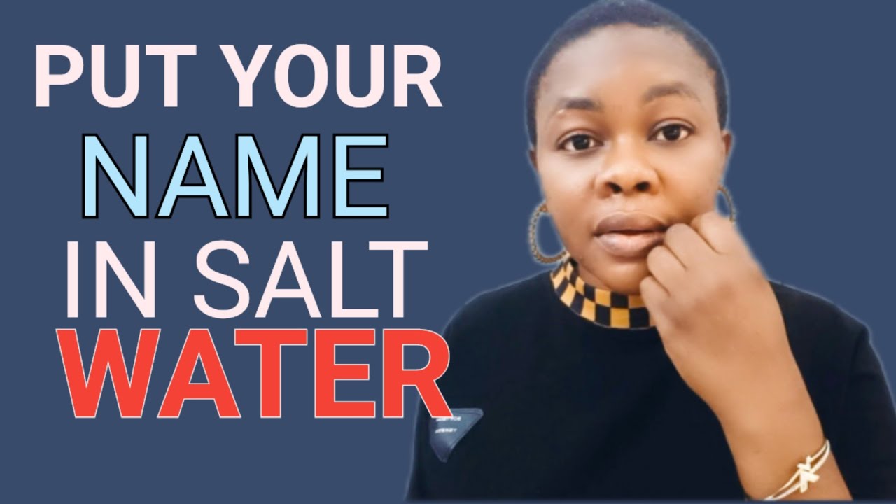 Put Your Name  in Salt Water This Will happen To Your ENEMIES