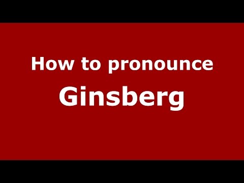 How to pronounce Ginsberg (Spanish/Argentina) - PronounceNames.com