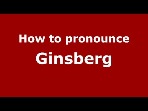 How to pronounce Ginsberg