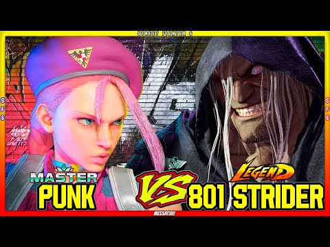 SF6 Punk (Cammy) VS 801 Strider (M.Bison)💥Messatsu💥