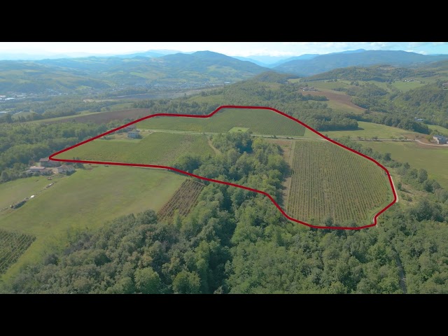 Casale con vista panoramica e vigneto