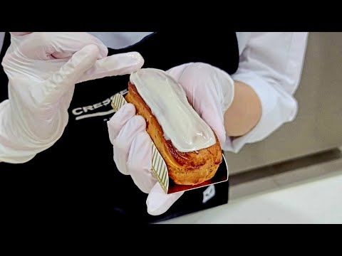 Making Eclair by master chef (Choco,Custard,Caramel,Earl Grey) - Korean Dessert