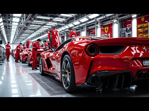 CÓMO se FABRICAN los AUTOS FERRARI 🚗 | PROCESO de FABRICACIÓN🏭