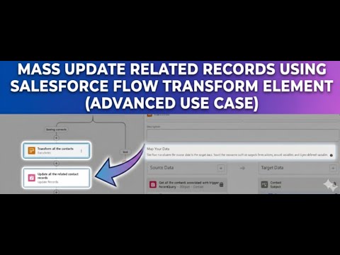 FLOW42: Mass Update Related Records Using Transform Element in Salesforce flow || Advanced Use Case