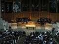 Family, friends and admirers including First Lady Michelle Obama and former President Bill Clinton lauded poet, orator and sage Maya Angelou in a private memorial service Saturday that was filled with tears, laughter, poetry and gospel singing.