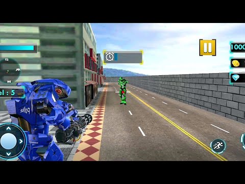 Police Eagle Robot Car Game #1 - Tank Robot Game 2021 - Android Gameplay
