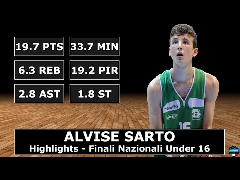 Alvise Sarto - Highlights - Finali Nazionali U16 Eccellenza 2016