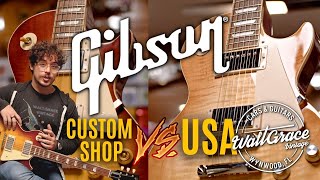 Video thumbnail for Comparing the Gibson Custom Shop Les Paul Reissues VS Gibson USA Les Paul Standards. Any difference? by Walt Grace Vintage