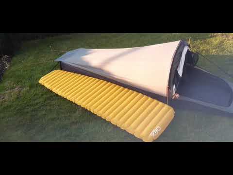 OEX Salamanda Hooped bivvy review - Go Outdoors - wild camping kit for Pembrokeshire coastal path.