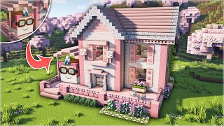 ⛏️ Minecraft :: How to build a Perfect Cherry Blossom House 🌸 [마인크래프트 완벽한 벚꽃 집짓기 건축강좌]