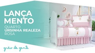 Quarto de Bebê Ursinha Realeza Rosa - Grão de Gente