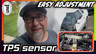 How to:  Adjusting TPS sensor | C4 Corvette | TPS Sensor adjustment explained