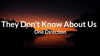 They Don&#39;t Know About Us • One Direction (Lyrics)