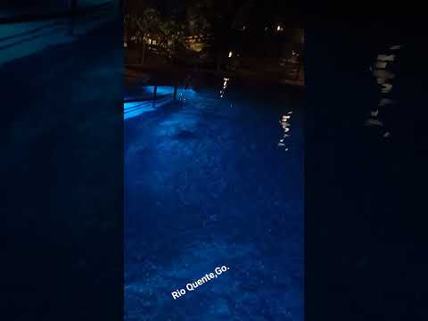 A noite na piscina em Rio Quente,Go.