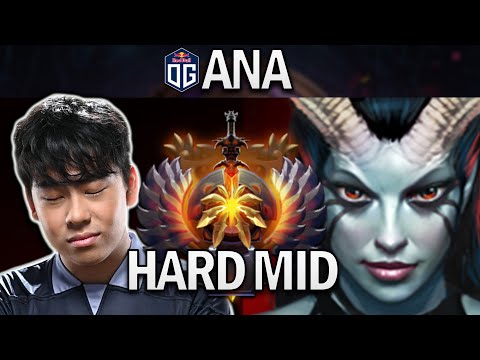 OG.ANA QUEEN OF PAIN - HARD MID - DOTA 2 7.27 GAMEPLAY