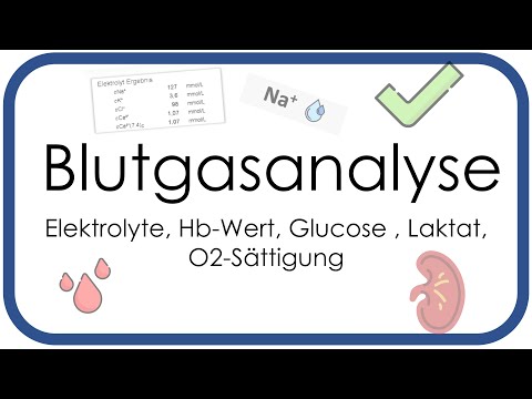 Blood gas analysis - electrolytes, hemoglobin level, glucose, lactate, oxygen saturation - Part 3