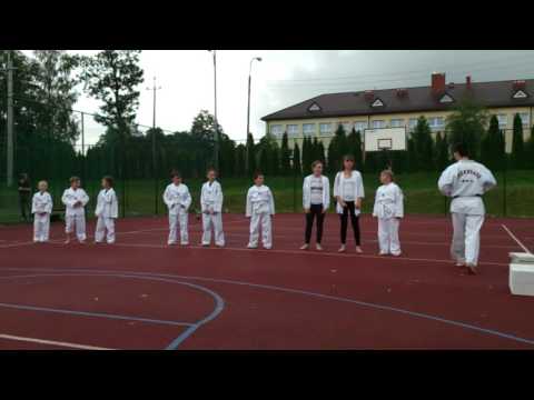 Gmina Stawiski Taekwondo tr. Paolo Miller pokaz dzeci 2016 R