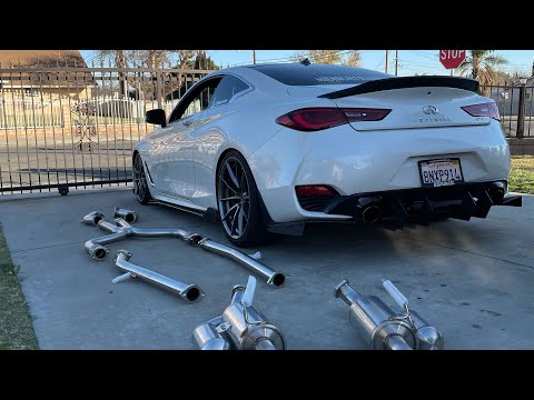 Q60/Q50 Ark Exhaust + Downpipes install
