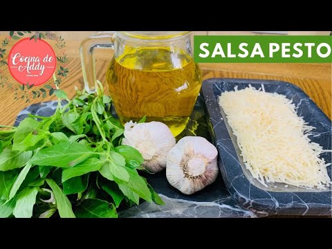 Basil Pesto Sauce. Basic recipe, ideal for pasta, chicken, and bread. Step by Step | Addy's Kitchen