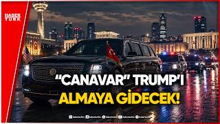 Donald Trump’ın 9 Tonluk Aracı Havalimanına Yola Çıktı