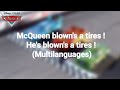 Cars 1 McQueen Blown S A Tires He S Blown S A Tires In Different Languages