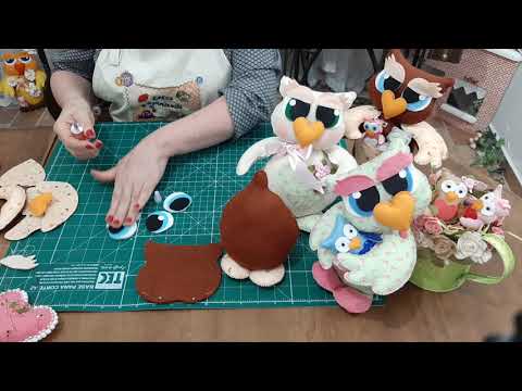 Corujinha peso de porta - parte 3