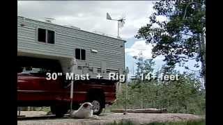 preview picture of video 'Wind Generator on RV Camper with Mounting Plate or Ladder Bracket'