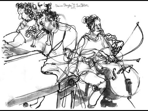 Live-Concert Roman Stolyar & Sue Schlotte, 30.04.23, PAS, Berlin, Drawing: Rolf Schröter