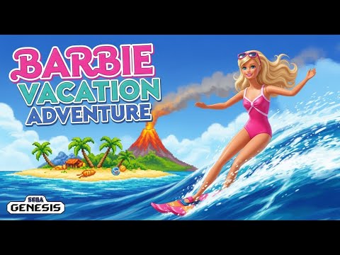 Barbie: Vacation Adventure - Sega Genesis / Sega Mega Drive (Gameplay)