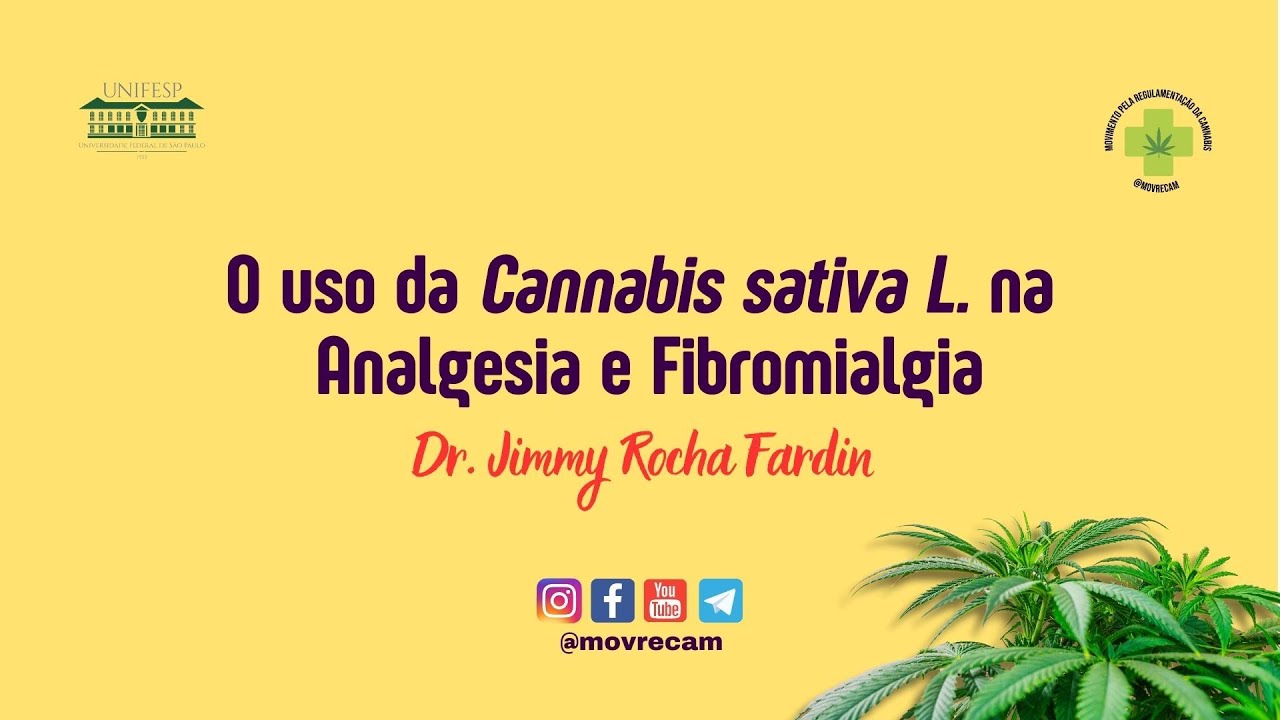 9ª Aula - O Uso da Cannabis sativa L. para Analgesia e Fibromialgia - Dr. Jimmy Rocha Fardin