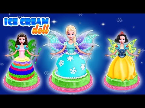 Glow in The Dark Ice Cream Fairy Cake! Magic Dolls Video