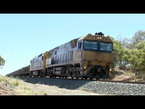 Freight trains At Gheringhap: Australian Trains & Railways In The Victorian Countryside - PoathTV