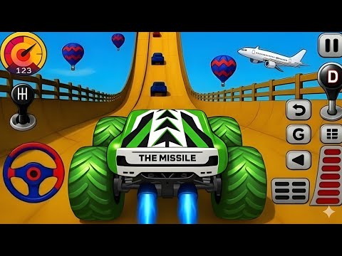 Mega Ramp Monster Truck Stunts 🚀 Extreme Impossible Racing 2026 Android Gameplay 