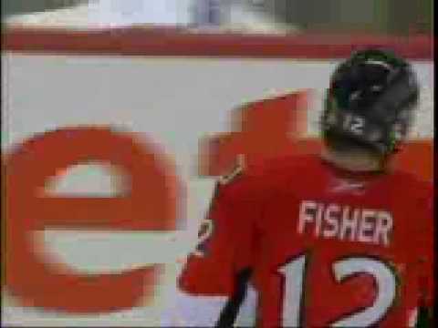 Mike Fisher's dirty hit on Ovechkin