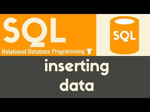 Inserting Data SQL Tutorial 7