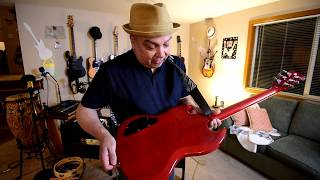 Video thumbnail for Harley Benton DC-580 Vintage Series Review by Guitar Kitchen With Tony G