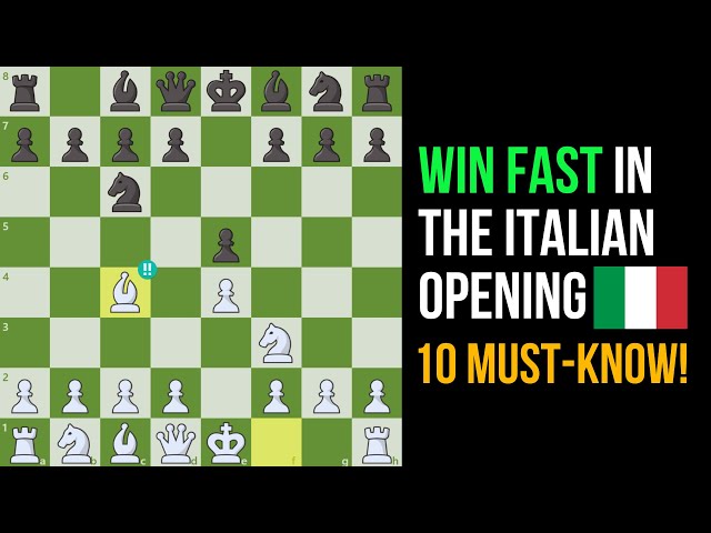 How to Dominate the Italian Game: 10 Attacks & Defenses You Must Know