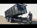 10 000lb Dump Trailer In Operation
